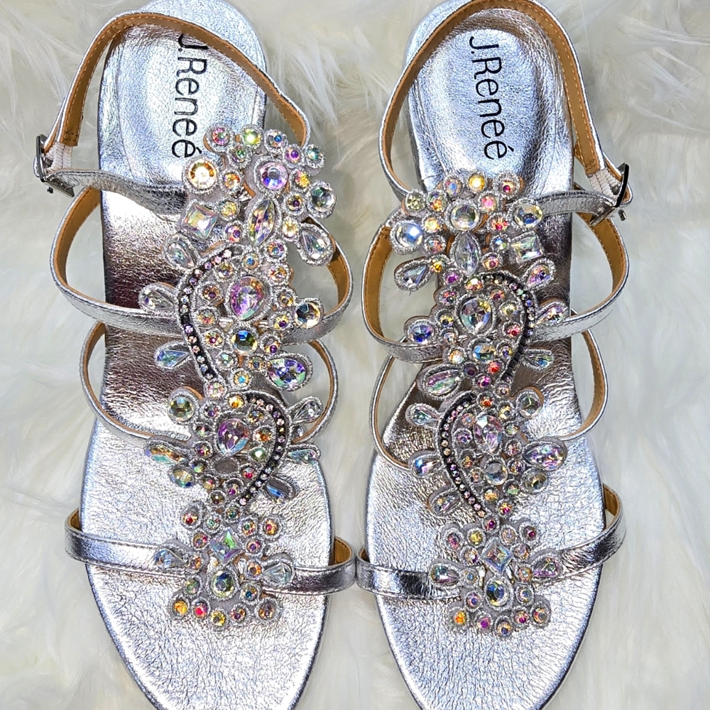Silver J Renee heels